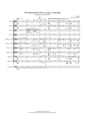 Delius: On hearing the first cuckoo in Spring - symphonic wind
