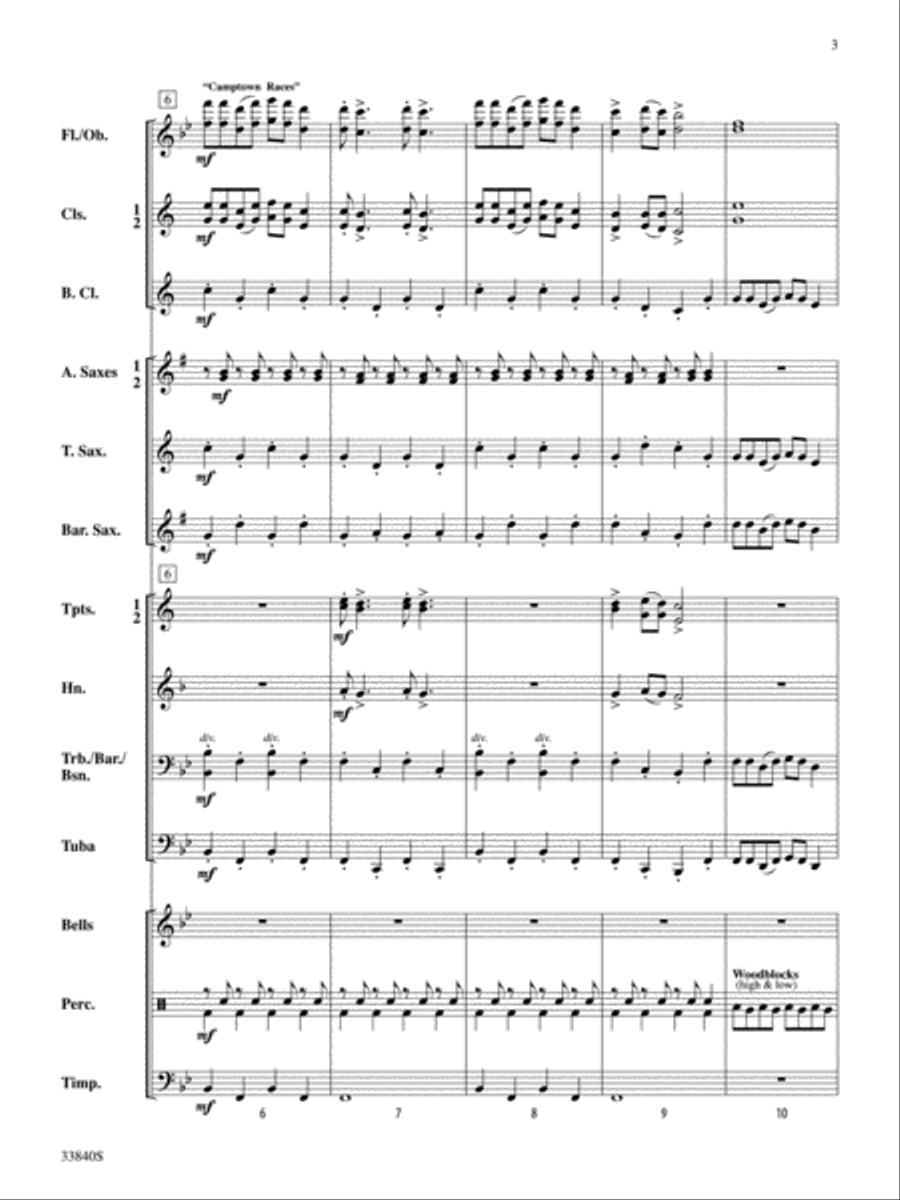 Fantastic Foster Fantastic Foster Concert Band scores gallery preview page 3