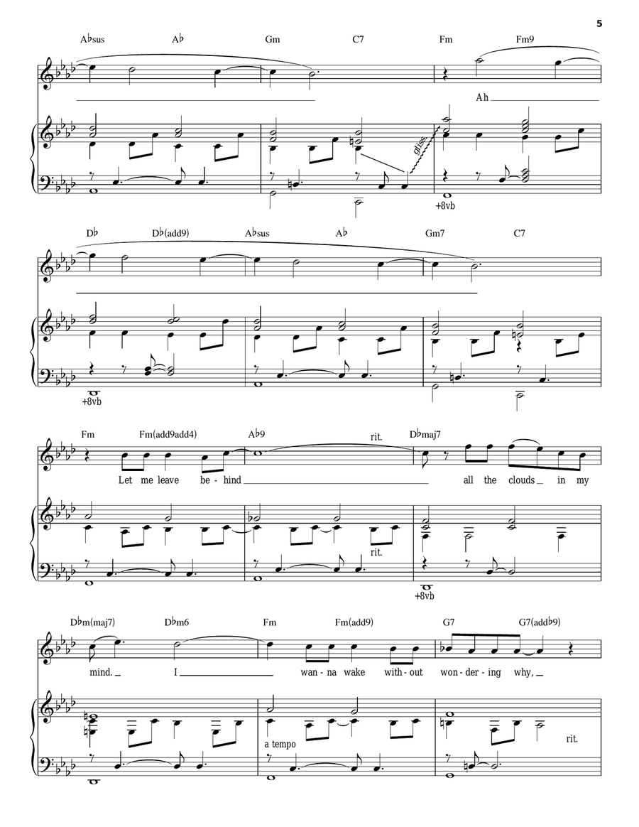 Flight Piano, Vocal scores gallery preview page 5