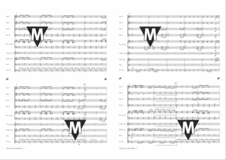 Yellow Submarine Piano scores gallery preview page 3