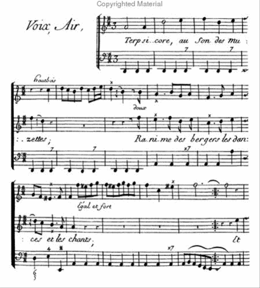 French Cantatas - Book III Flute scores gallery preview page 2