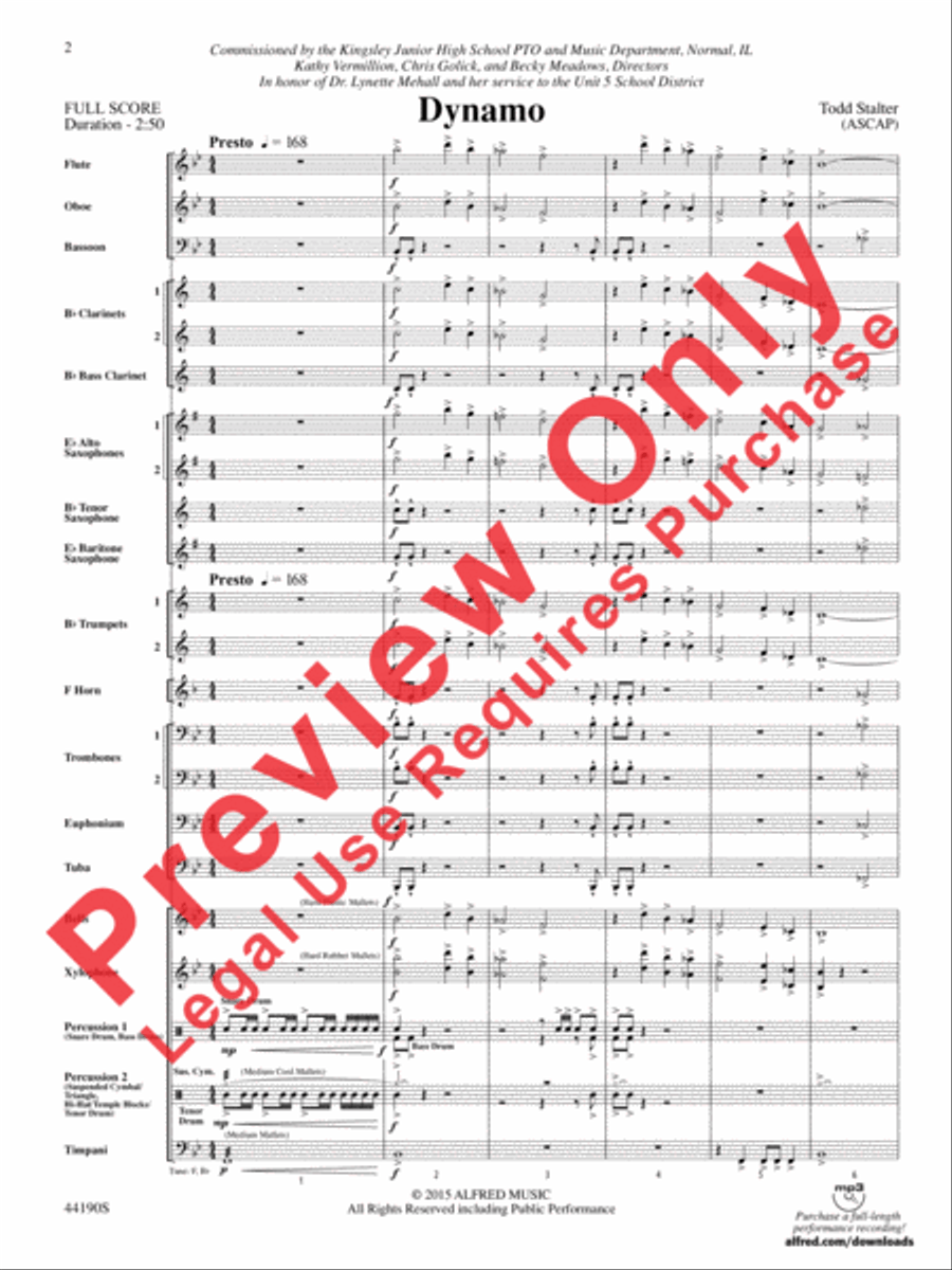 Dynamo Concert Band scores gallery preview page 3