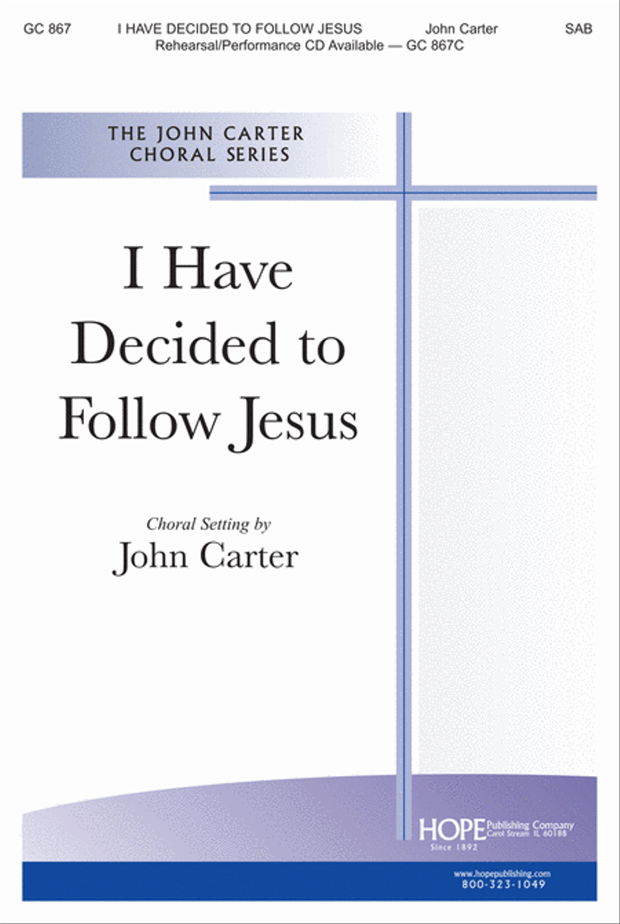 Book cover for I Have Decided to Follow Jesus