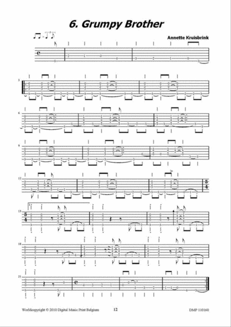 Access Permitted Guitar Tablature scores gallery preview page 5