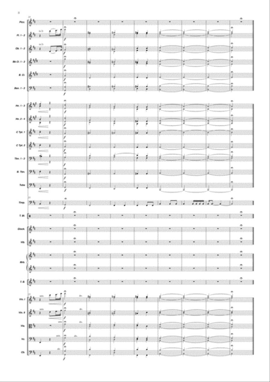 Tres Preludios, una Danza y un Gran Vals Full Orchestra scores gallery preview page 9