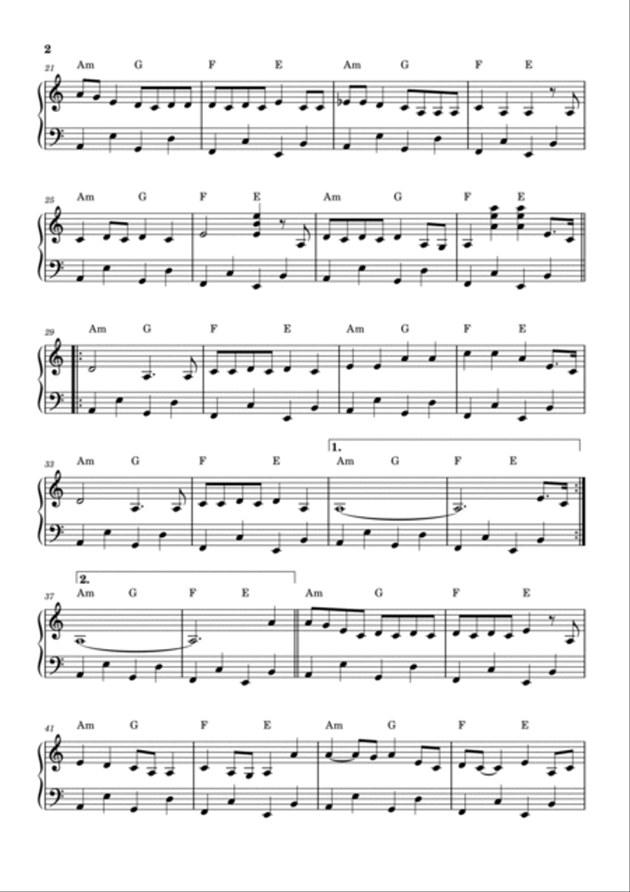 Hit The Road Jack Piano, Vocal, Guitar scores gallery preview page 2