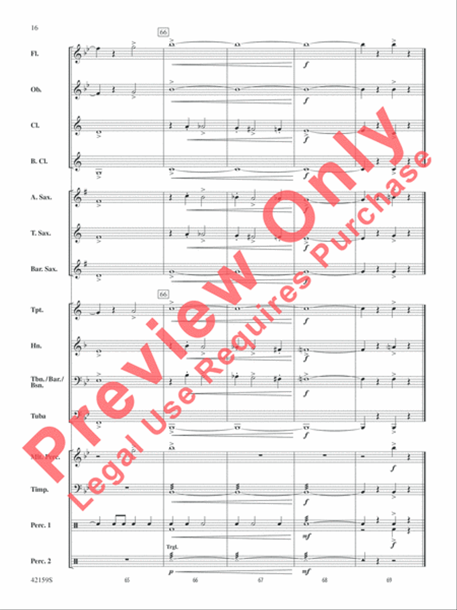 Two, by George Two, by George Concert Band scores gallery preview page 17