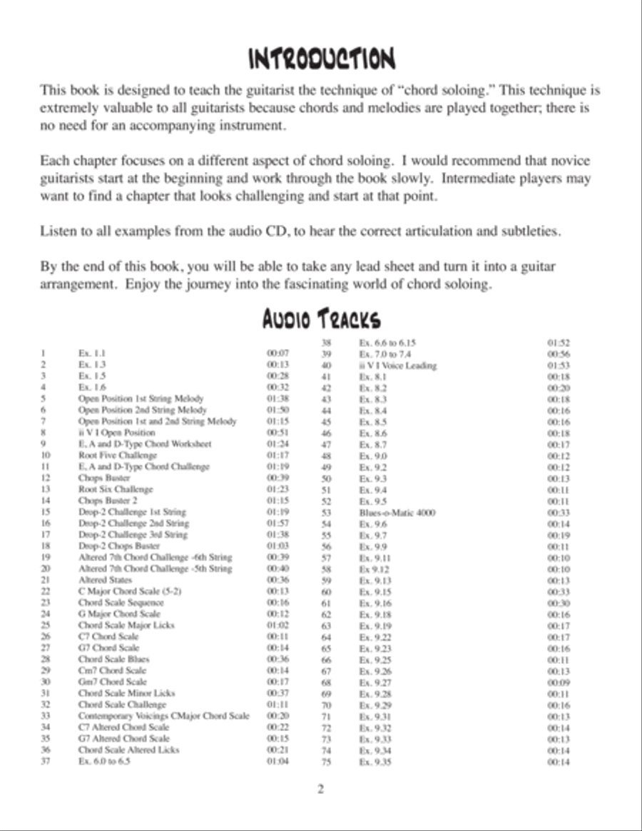 Fingerstyle Jazz Guitar Chord Soloing Electric Guitar scores gallery preview page 8