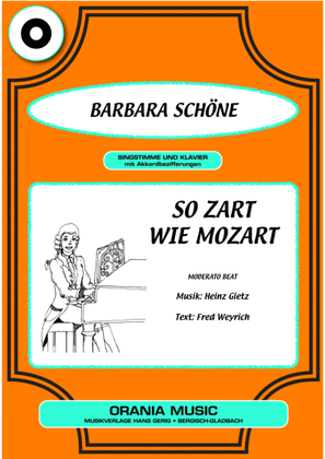 Book cover for So zart wie Mozart