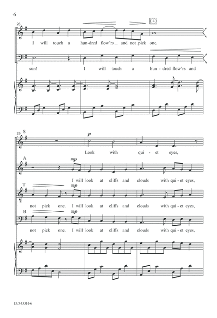 Afternoon on a Hill Afternoon on a Hill 4-Part scores gallery preview page 6