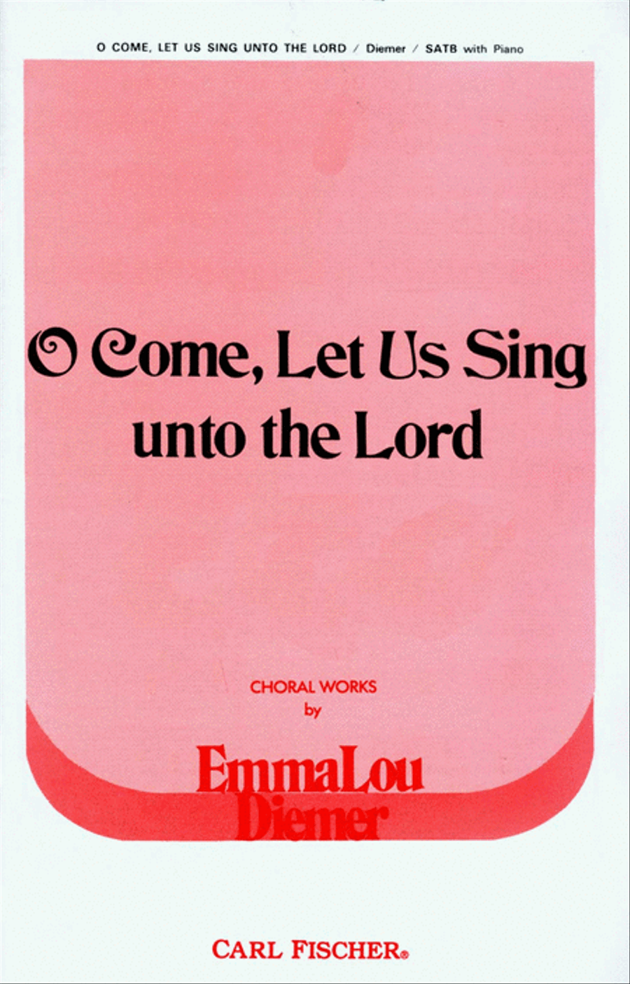 O Come, Let Us Sing unto the Lord 4-Part scores gallery preview page 1