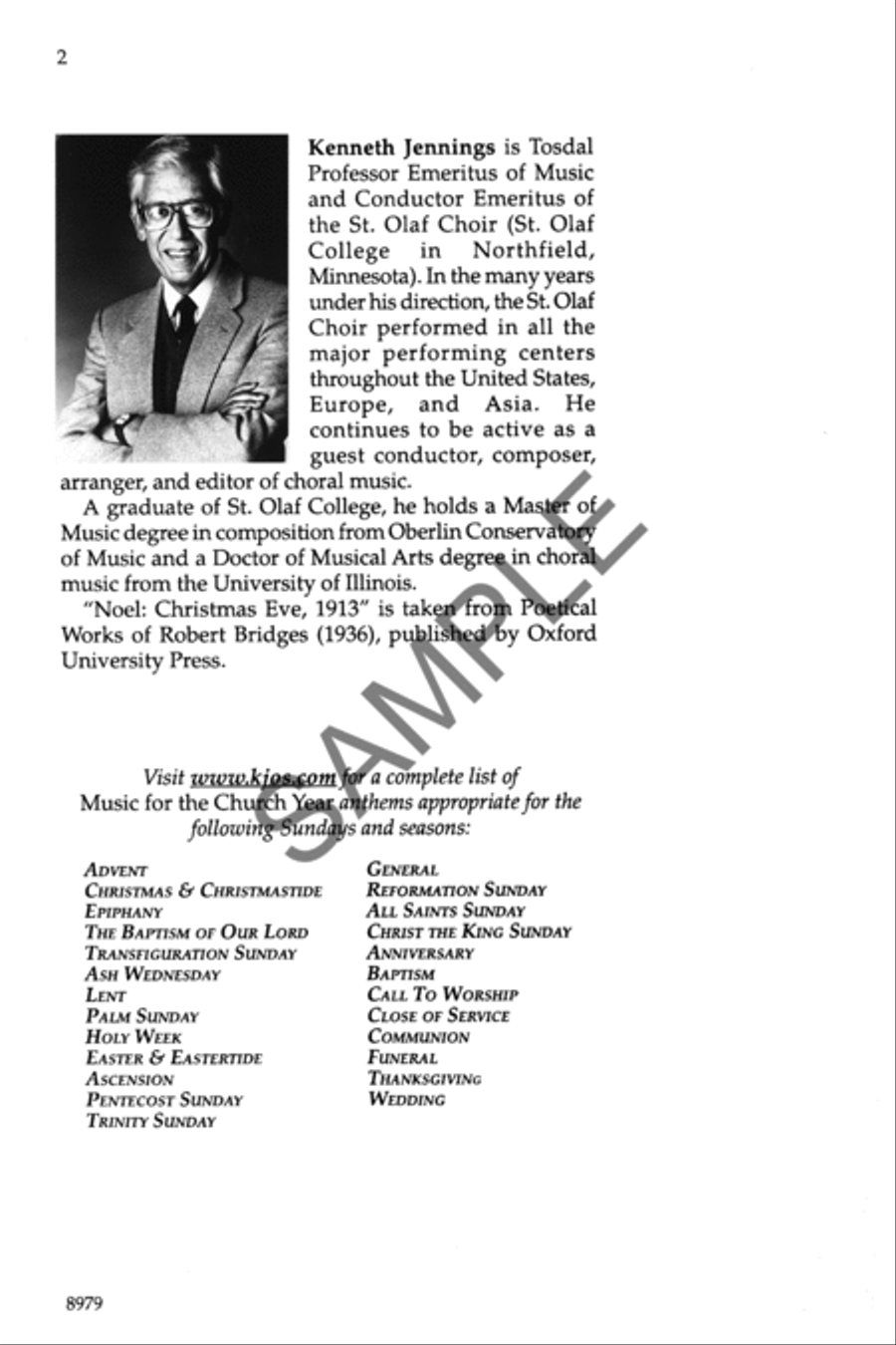 Noel: Christmas Eve, 1913 4-Part scores gallery preview page 2