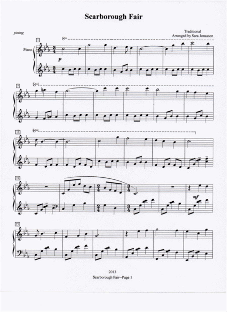 Rembrances: A Folk Song Collection for Piano Solo Piano Solo scores gallery preview page 3