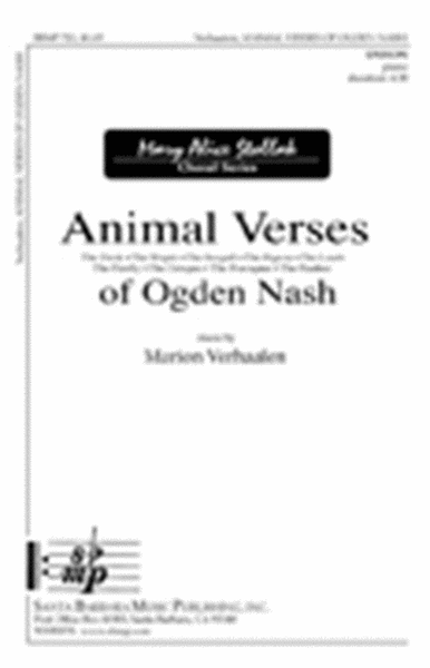 Animal Verses of Ogden Nash - Unison Octavo image number null
