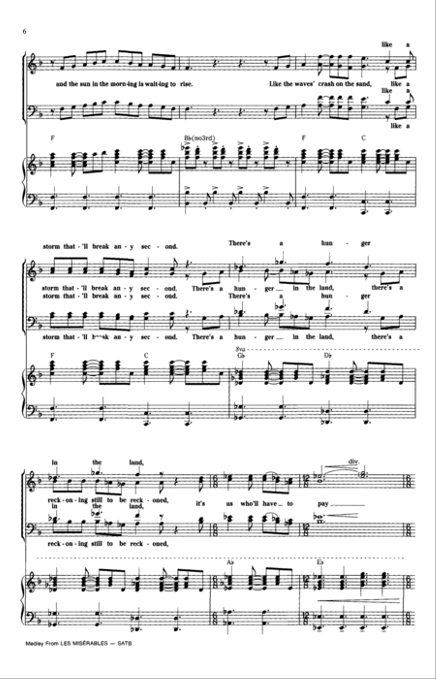 Les Miserables (Choral Medley) (arr. Ed Lojeski) 4-Part scores gallery preview page 5