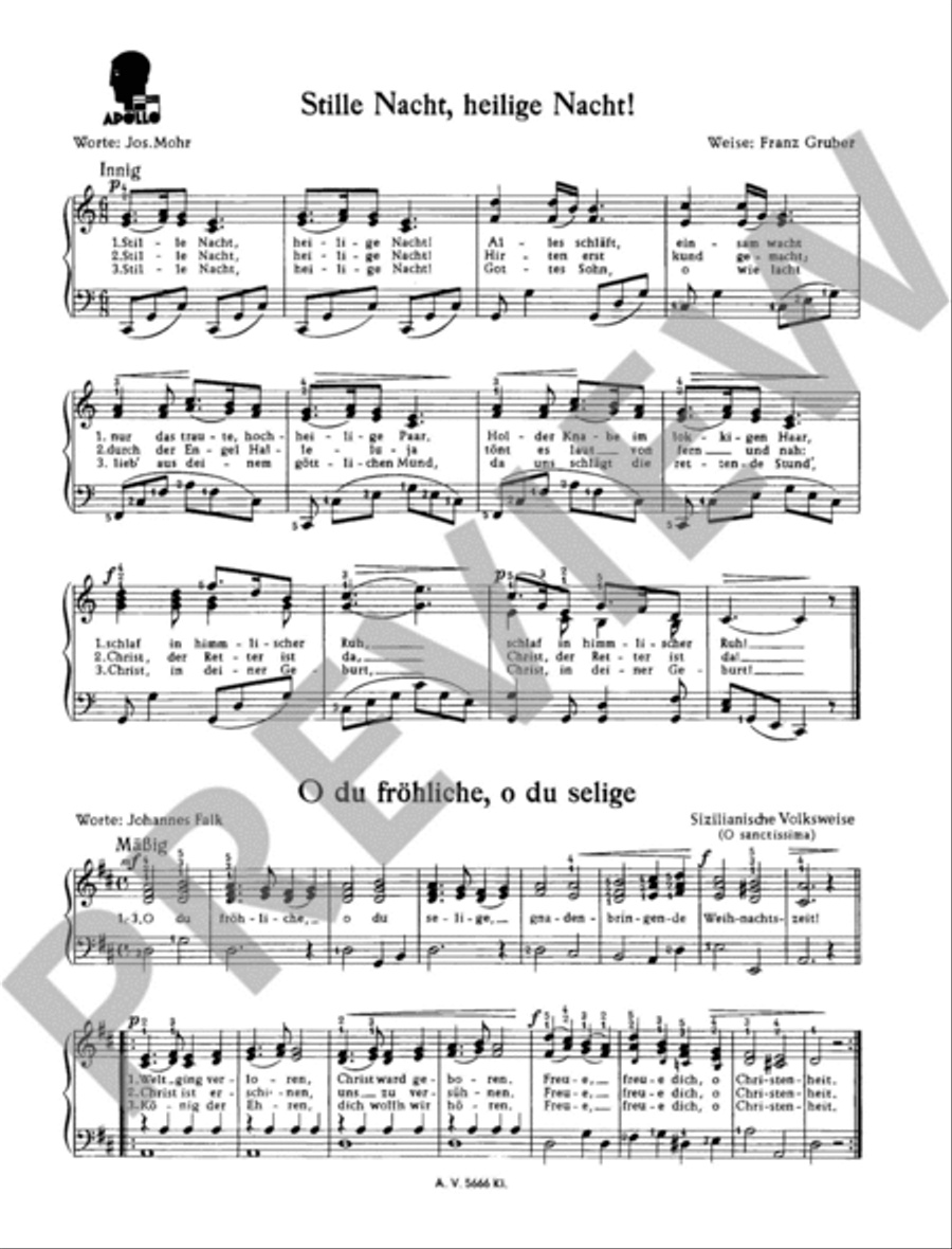 Heilige Nacht Piano Solo scores gallery preview page 3