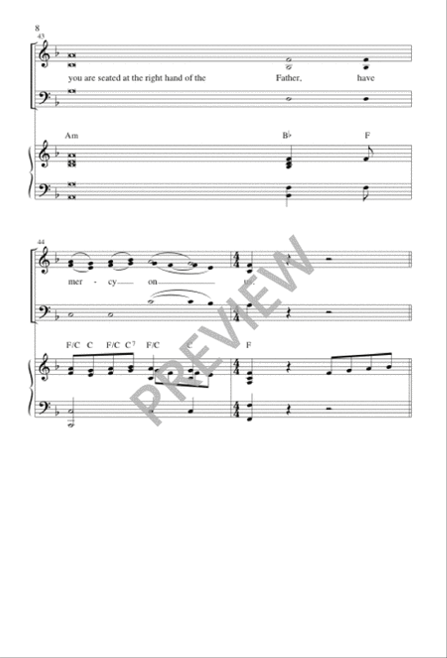 Christmas Gloria 3-Part scores gallery preview page 9