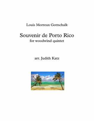 Book cover for Souvenir de Porto Rico - for woodwind quintet