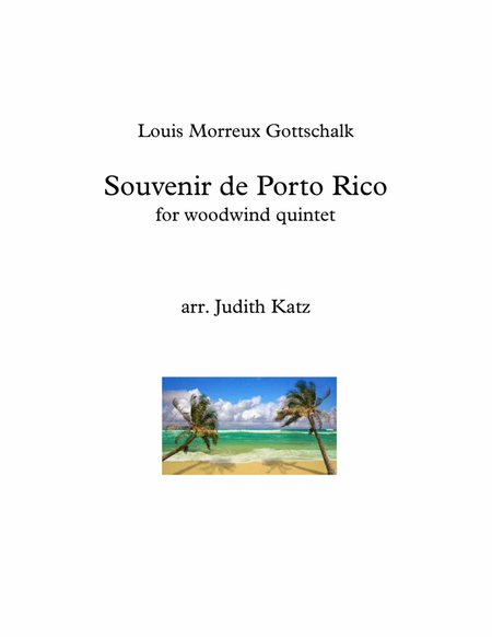 Souvenir de Porto Rico - for woodwind quintet image number null