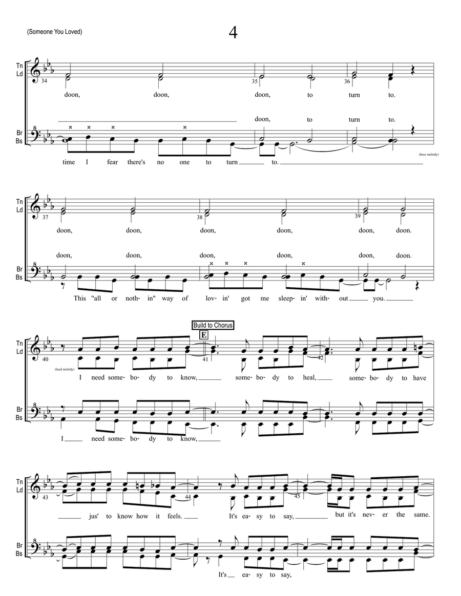 Someone You Loved SSAA scores gallery preview page 4