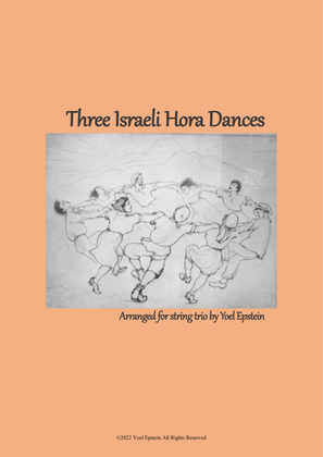 Book cover for Three Israeli Hora Dances arranged for String Trio