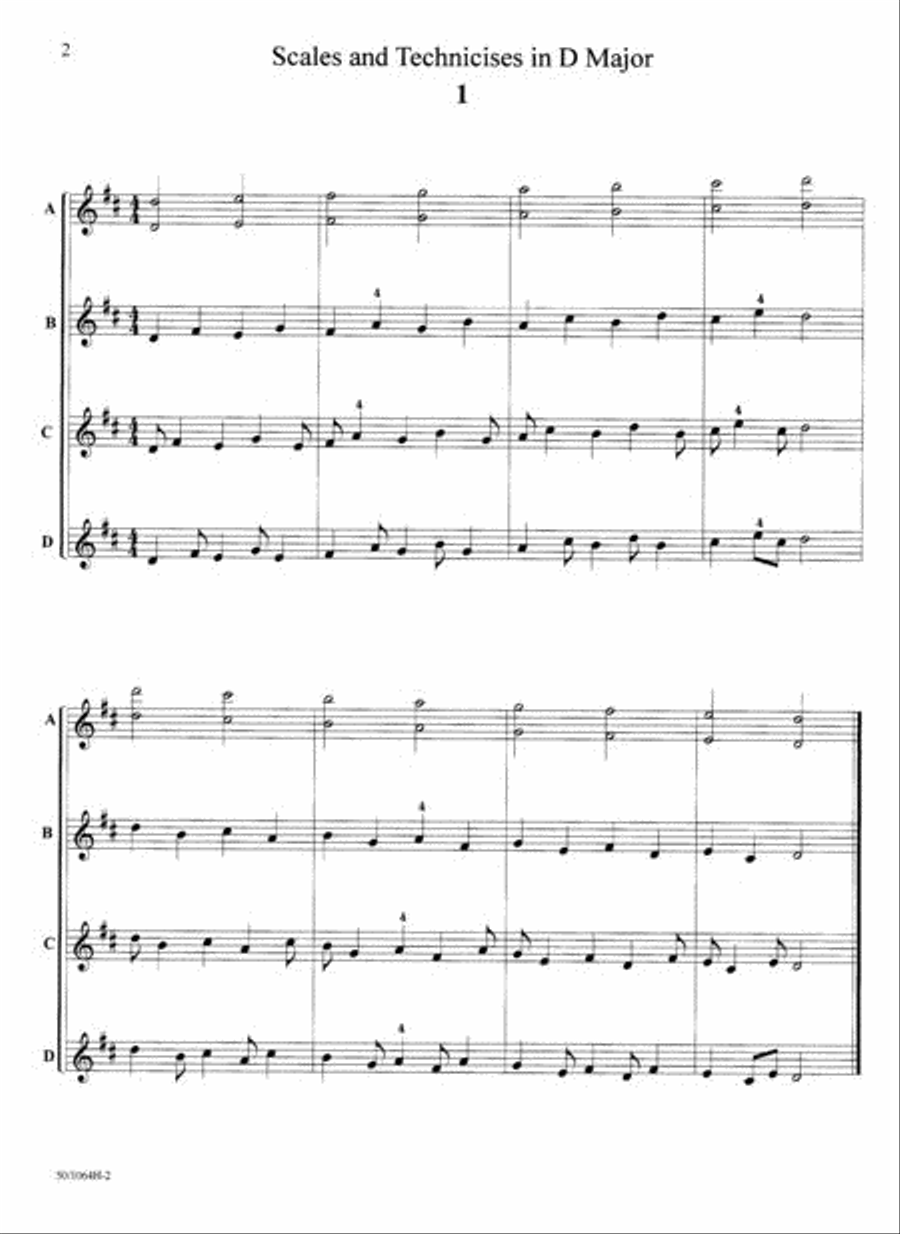 Technicises For Strings Violin String Orchestra scores gallery preview page 2