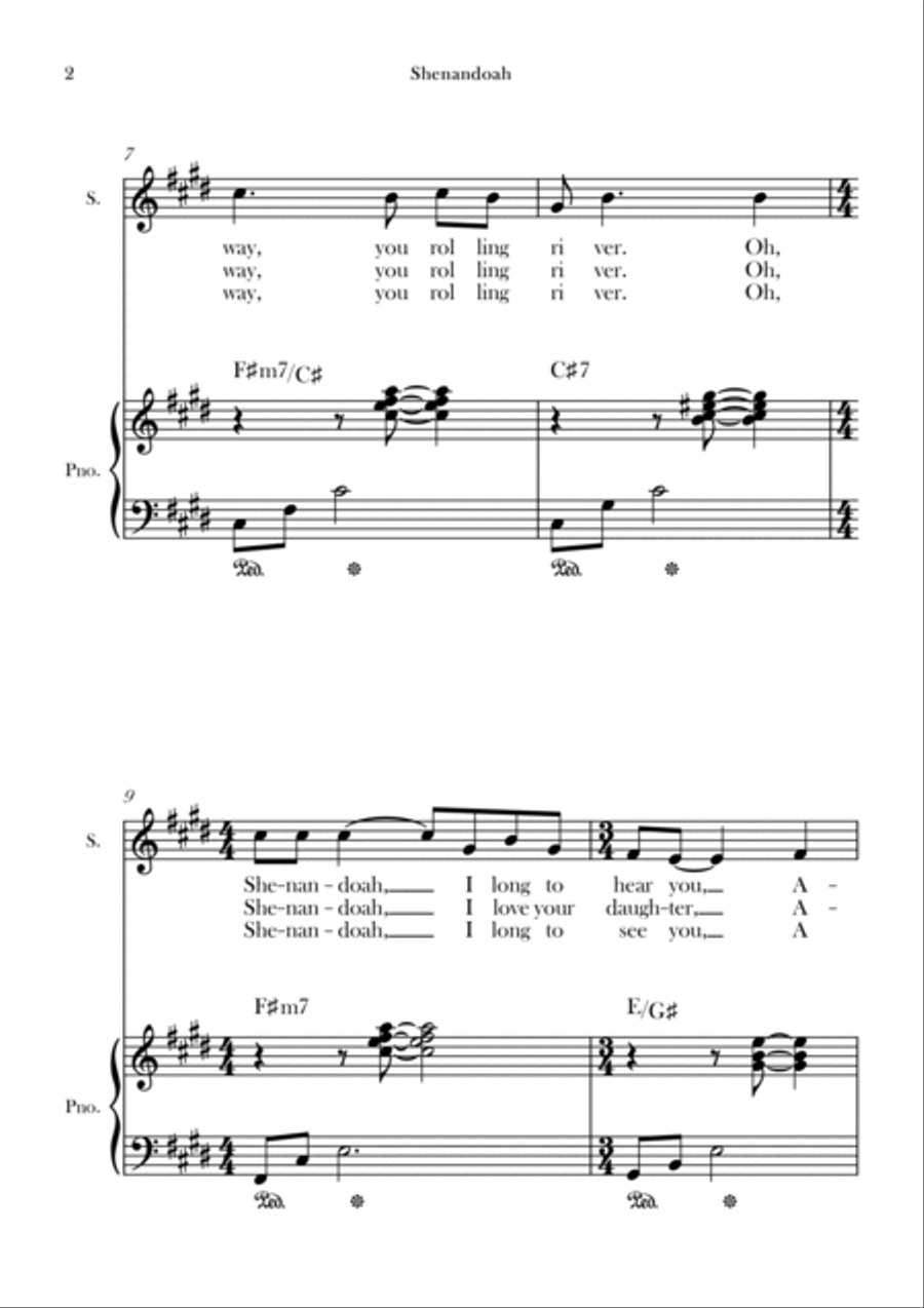 Shenandoah Chamber Music scores gallery preview page 2