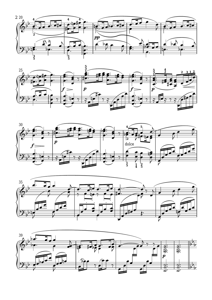Faure - Sicilienne op.78 for piano solo Piano Solo scores gallery preview page 2