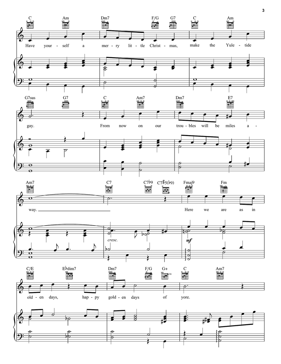 Have Yourself A Merry Little Christmas Acoustic Guitar scores gallery preview page 3
