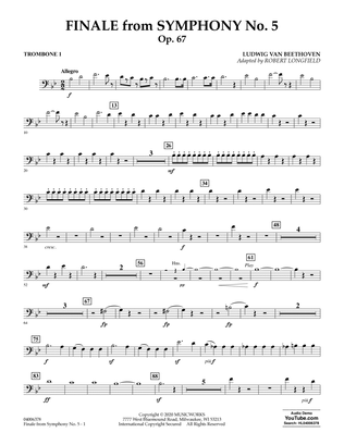 Finale from Symphony No. 5 (arr. Robert Longfield) - Trombone 1