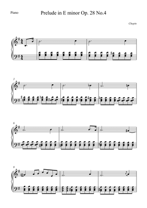 Prelude in E minor Op. 28 No.4 - Chopin