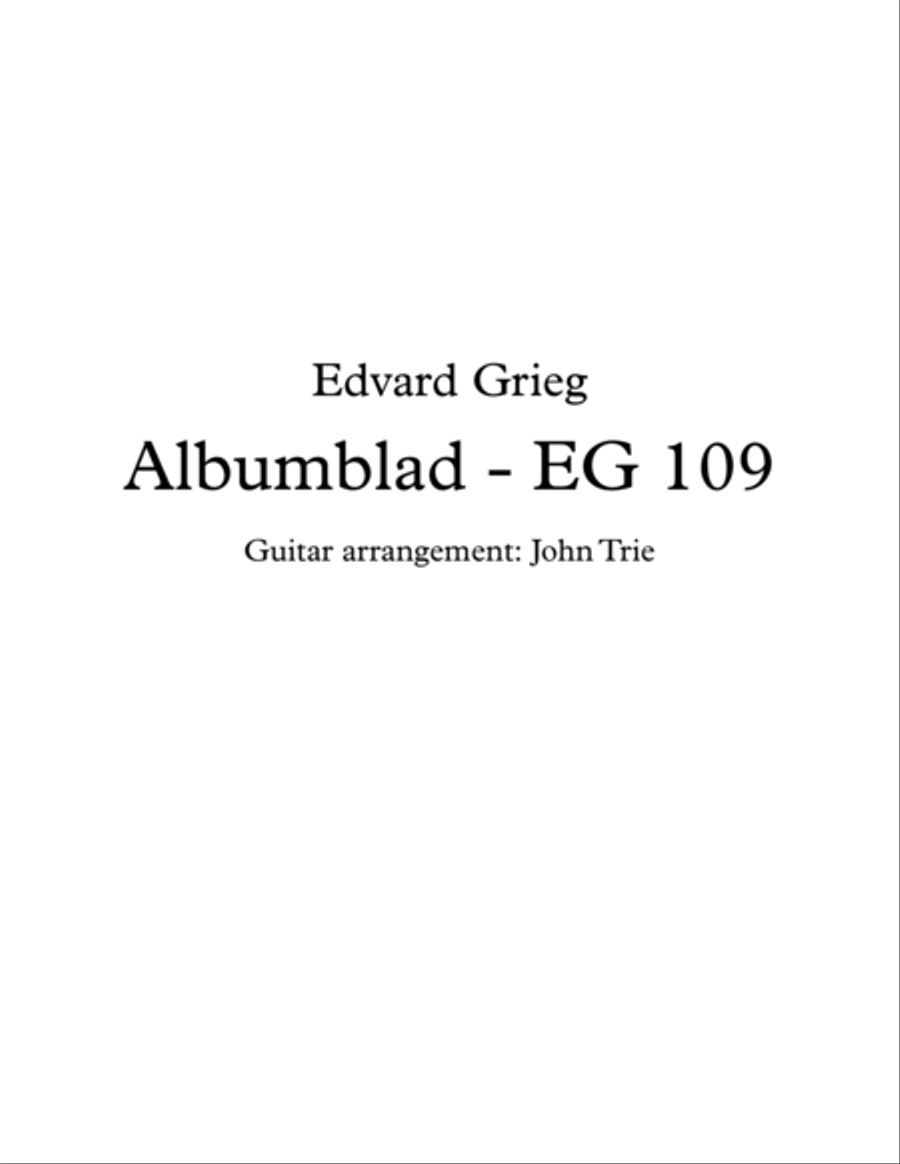 Albumblad - EG 109 Acoustic Guitar scores gallery preview page 1