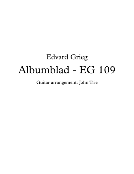 Albumblad - EG 109 image number null