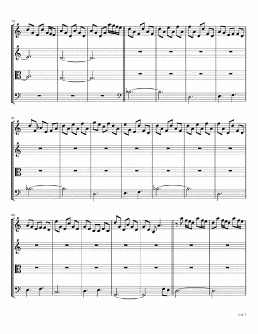 Reborn String Quartet scores gallery preview page 6
