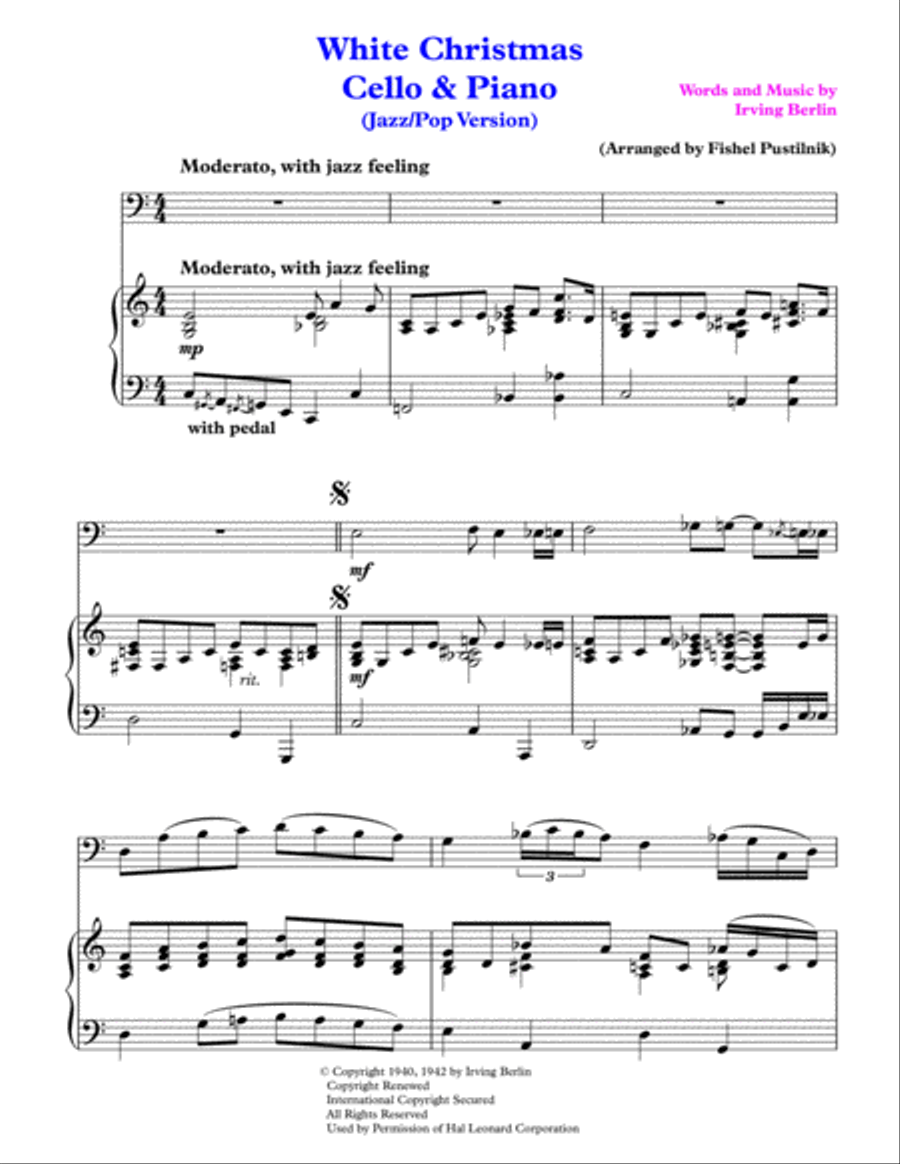 White Christmas Trombone Duet scores gallery preview page 2