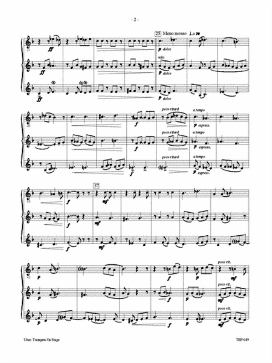 Trumpeters on Stage Trumpet Trio scores gallery preview page 3