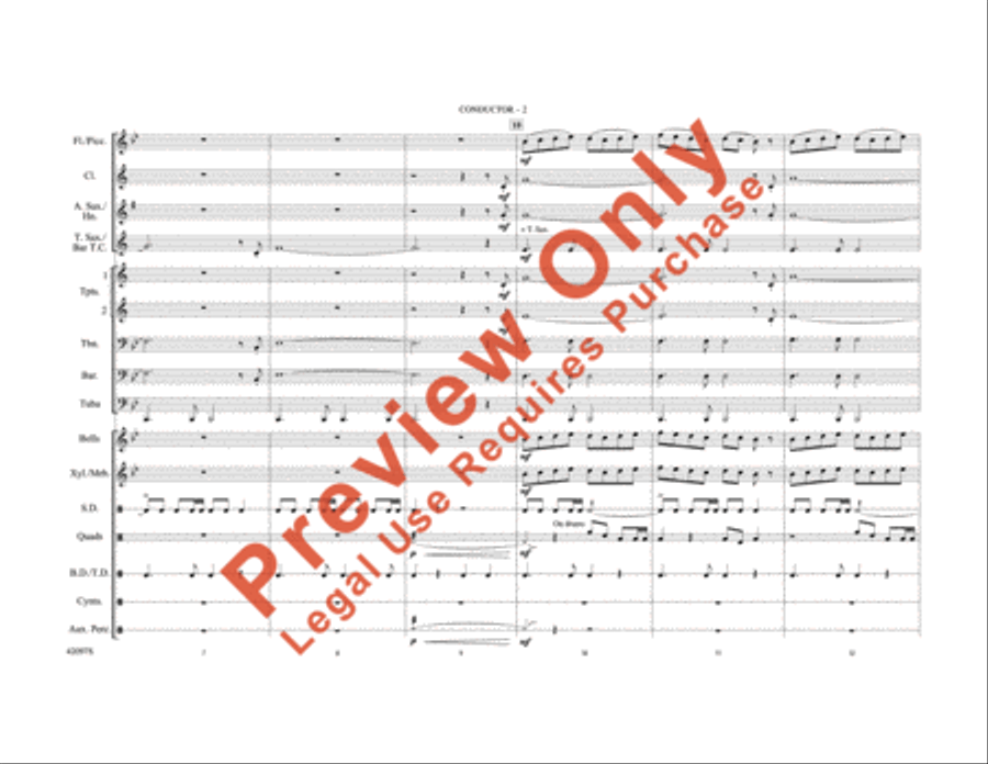 Man of Steel, Part 1 Marching Band scores gallery preview page 3