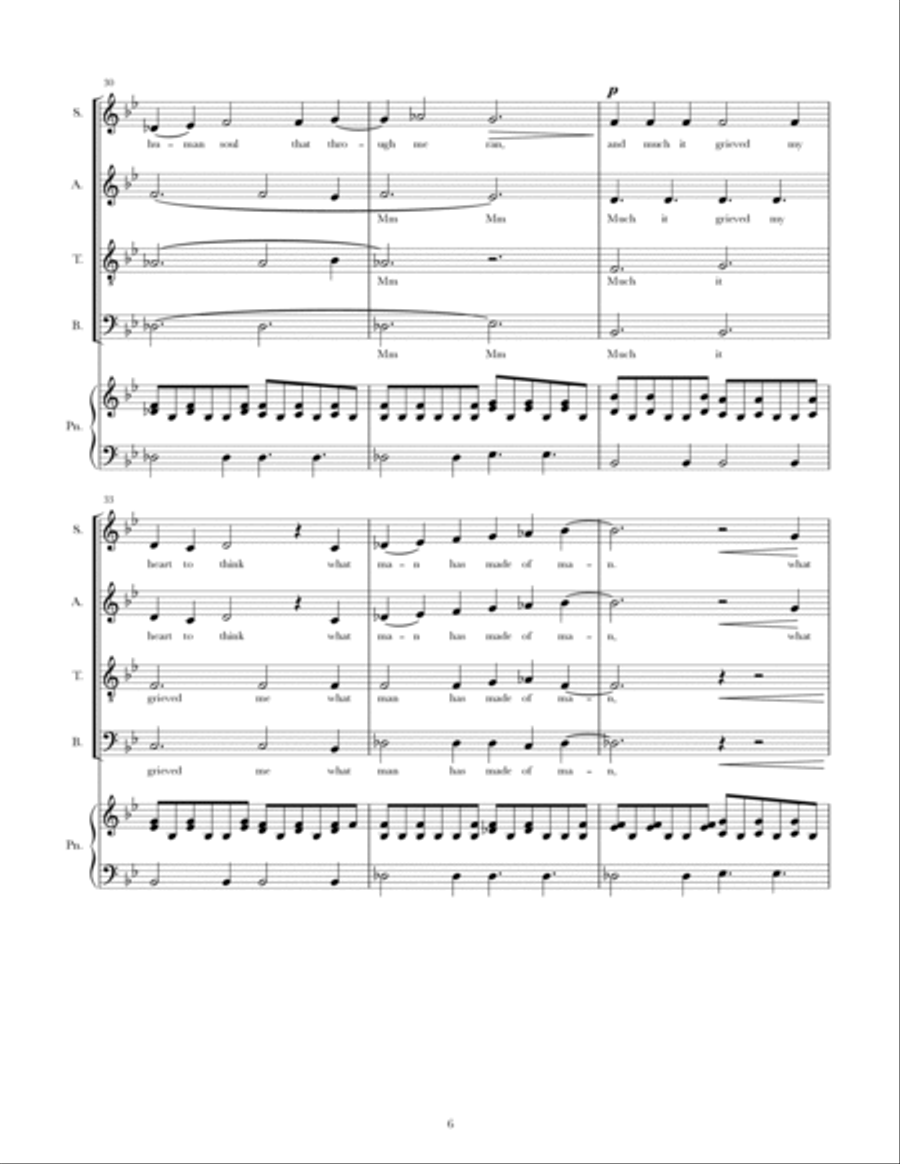 First Bloom - SATB and Piano Divisi scores gallery preview page 6