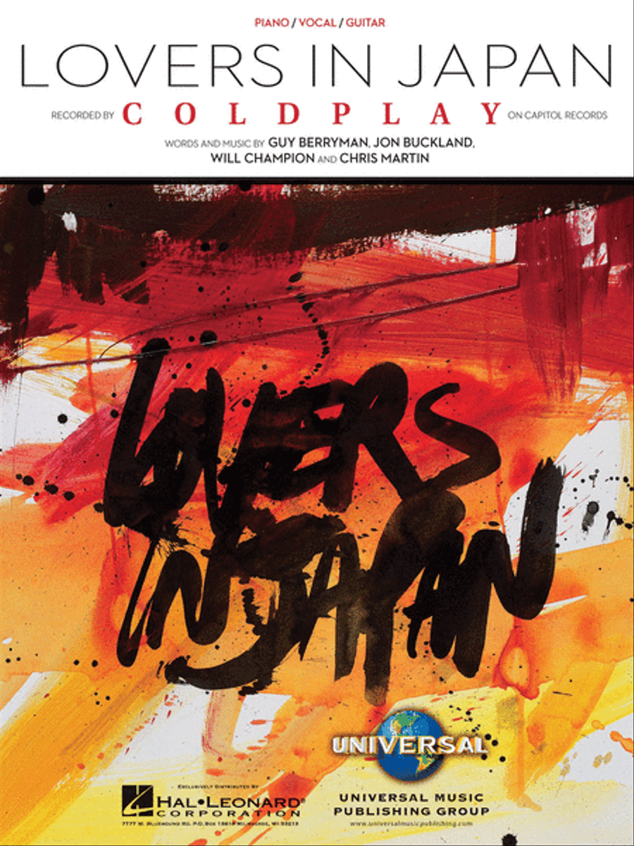 Lovers in Japan Piano, Vocal, Guitar scores gallery preview page 1