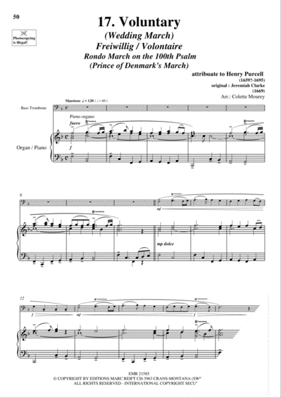 20 Greatest Wedding Solos Trombone scores gallery preview page 19