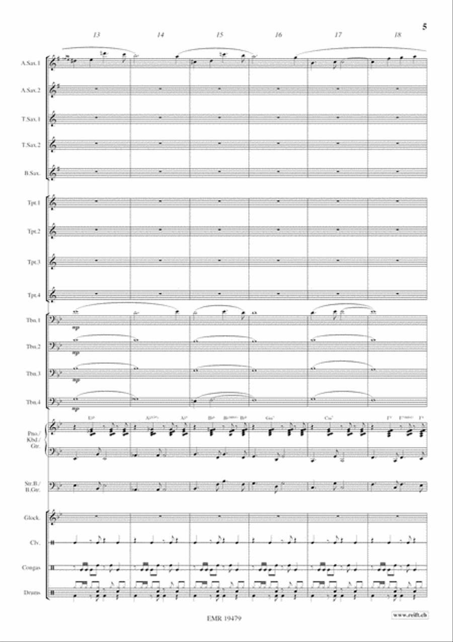 Tropical Passion Big Band scores gallery preview page 6