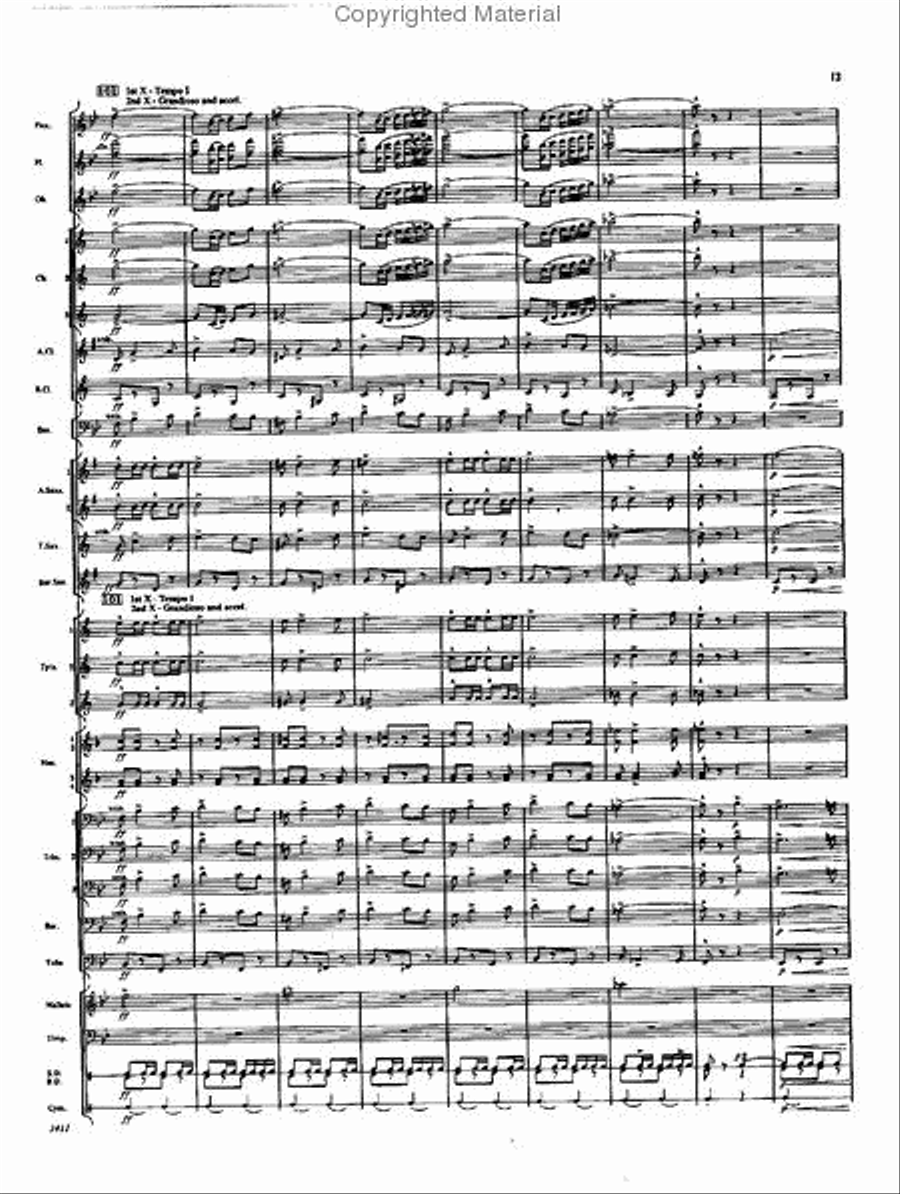 Silvercrest Concert Band scores gallery preview page 12