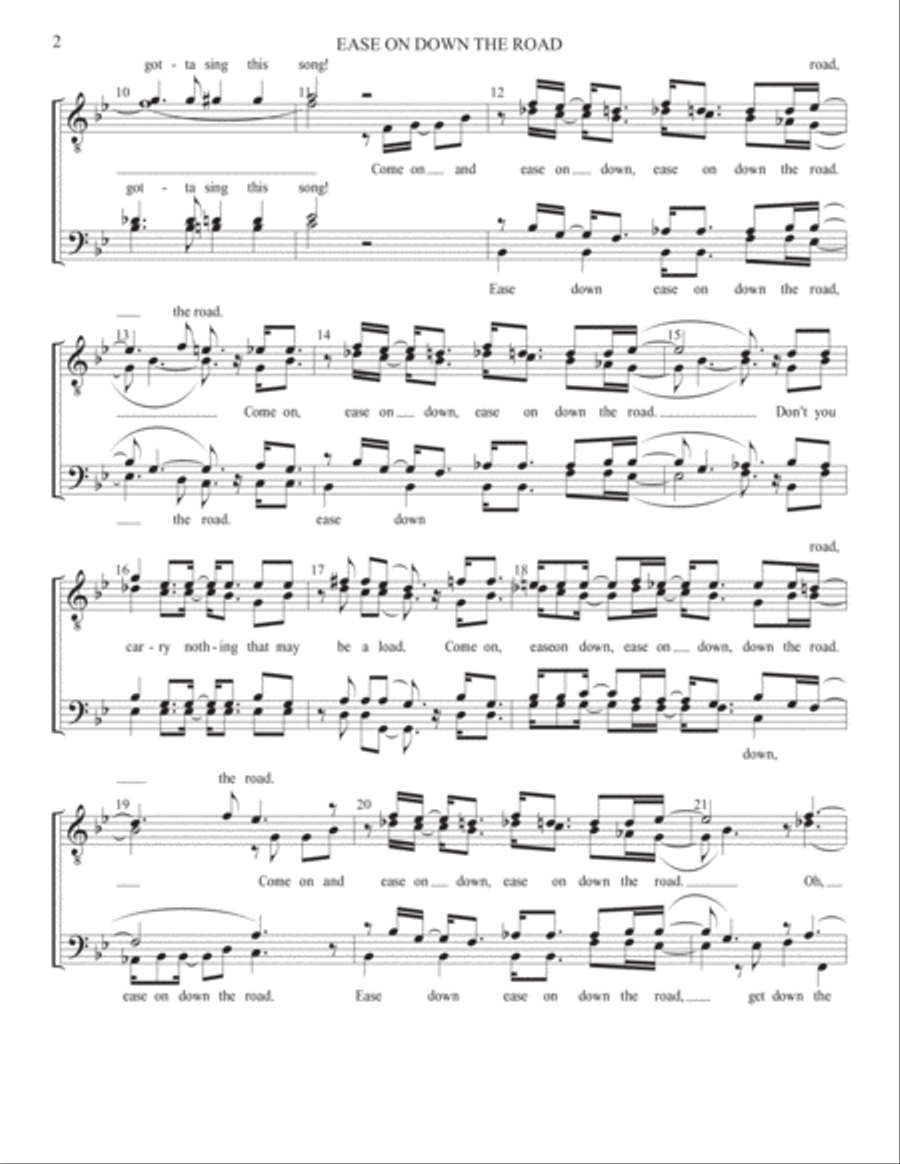 Ease On Down The Road Small Ensemble scores gallery preview page 2