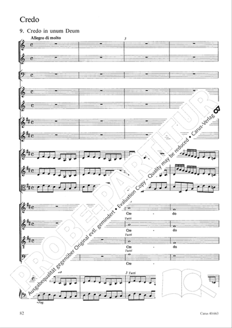 Mass in D minor (Missa in d) ATB scores gallery preview page 98