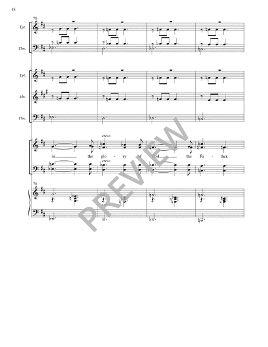 Missa Pacem (Full Score) Missa Pacem (Full Score) 4-Part scores gallery preview page 19