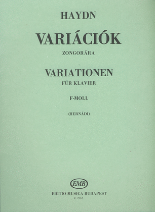 Book cover for Variationen in f-Moll