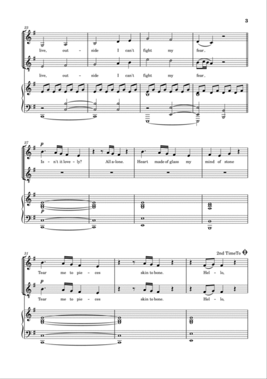 Lovely Vocal Duet scores gallery preview page 3