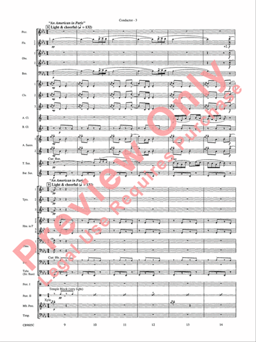 The Symphonic Gershwin The Symphonic Gershwin Concert Band scores gallery preview page 7