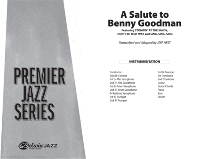 A Salute to Benny Goodman: Score Jazz Ensemble scores gallery preview page 1