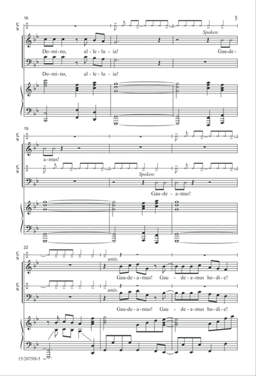 Gaudeamus! 4-Part scores gallery preview page 5